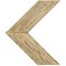 Ekena Millwork 13"W x 16"H x 3/4"D Vintage Farmhouse 3 1/2" Chevron, Barnwood Decor Collection, Chalk Dust White DECR13X16X075CHVWH - alternate 1